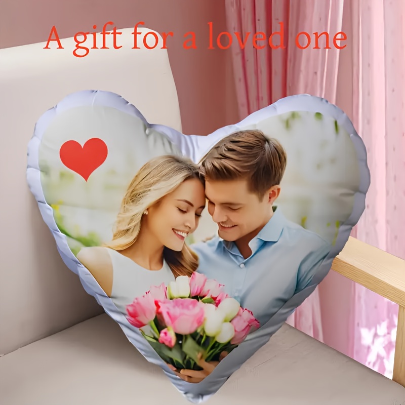 Customized , Personalized Photo Single-sided Pillow For Living Room, Sofa And Bedroom Decoration, Holiday Gift For Lover Or Friend