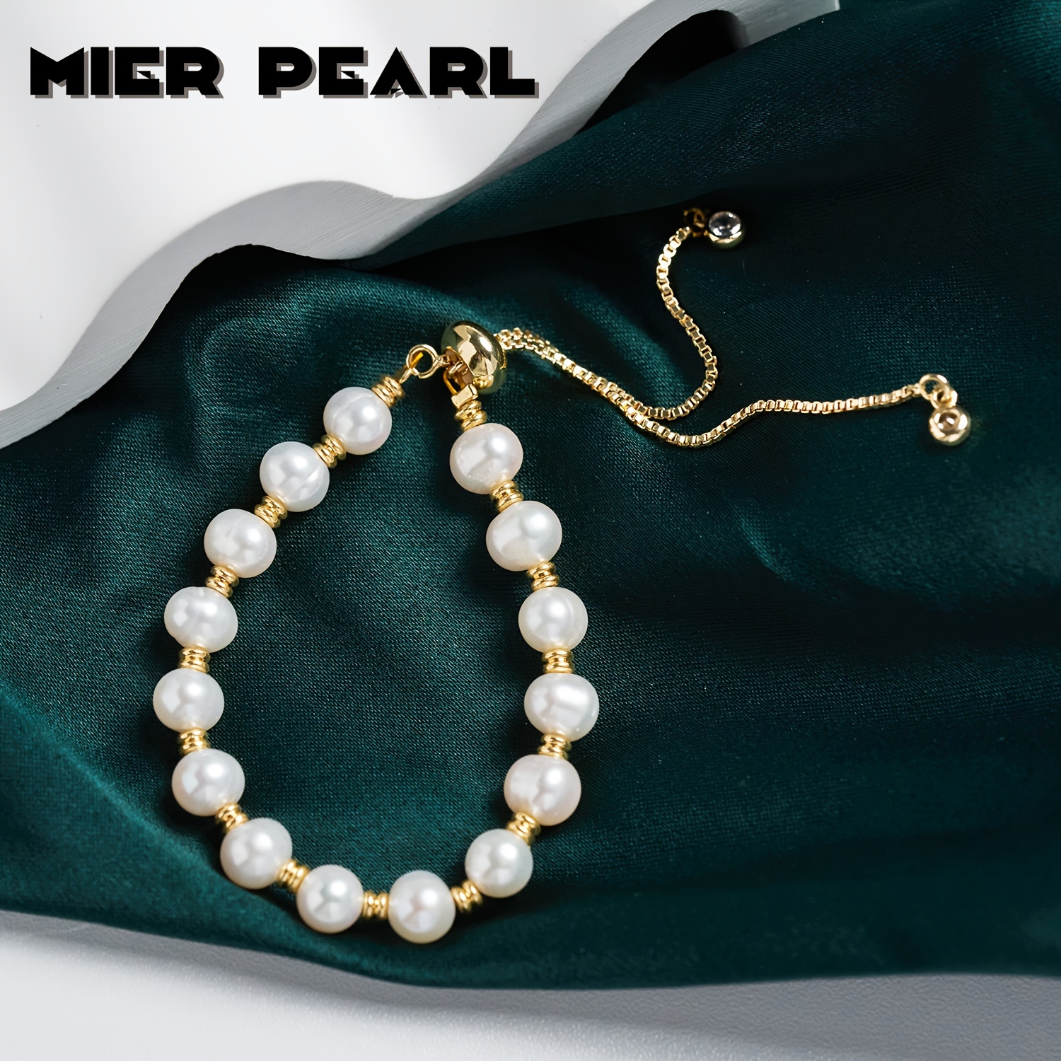 

Original Design Natural Freshwater Pearl Bracelet, Luxury Pull Adjustment, Exquisite Retro Personality, Cold Style Handicraft