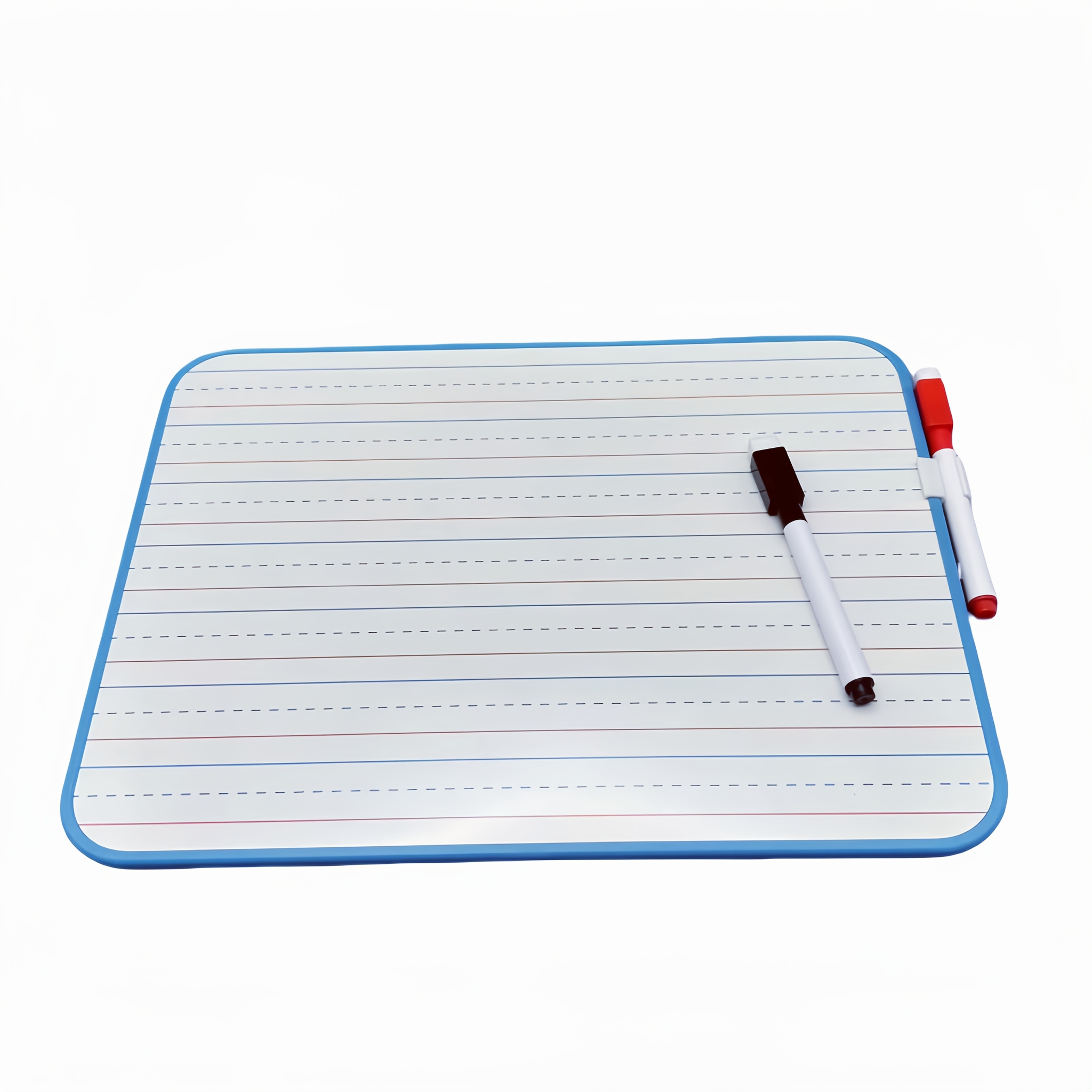 Image of 1pc Double-sided Writing Whiteboard, With And 3 Grids, Side Is A White Writing Board, Message Board, Memo Board, With 2 Erasable Pens, Writes , Dry-wiped And Used Repeatedly