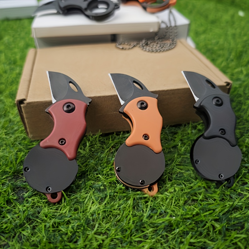 

The 3pcs Colorful Mini Pocket Knife Set - Compact , Pendant Delivery Box Opener, Foldable Design - Is And Everyday Carrying