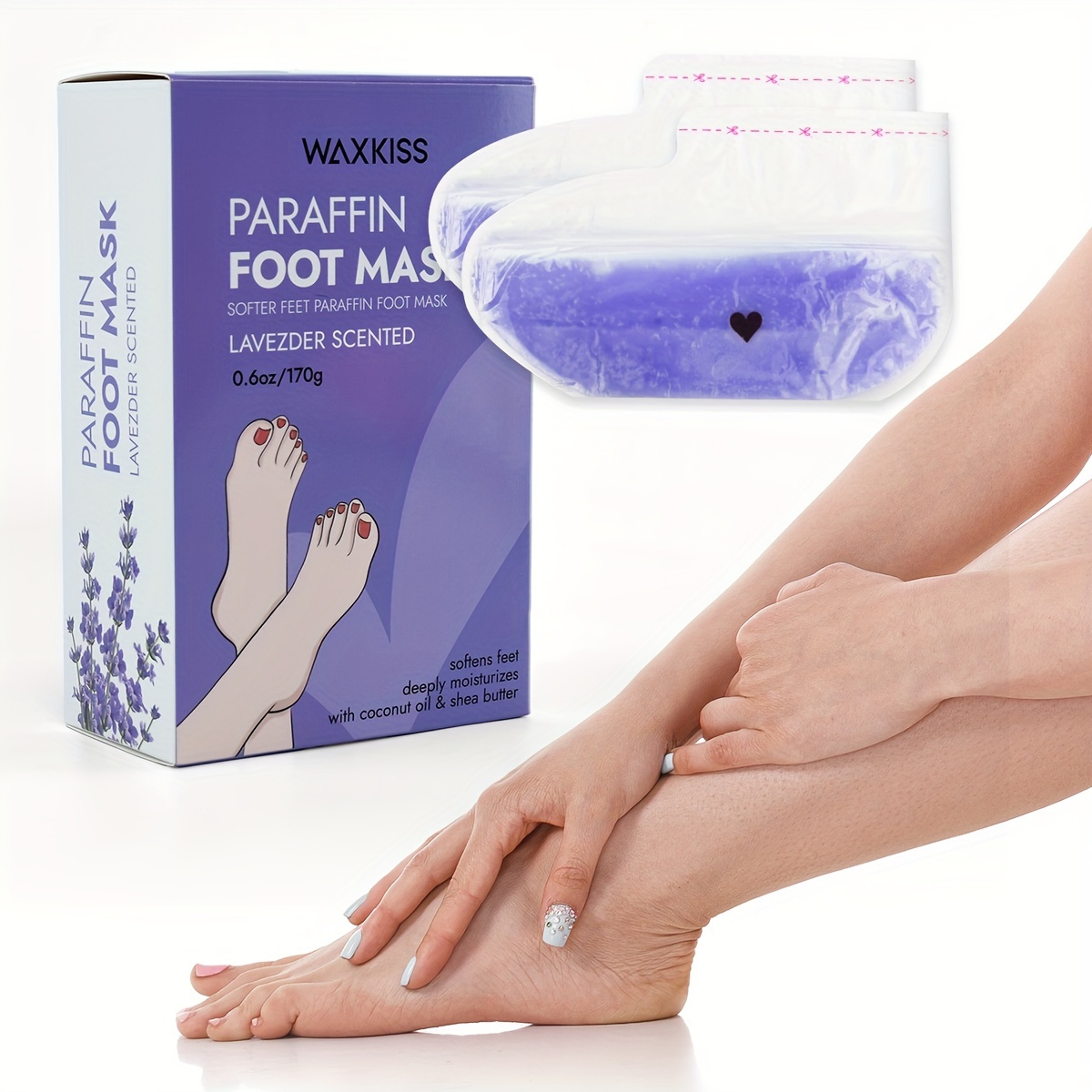 Waxkiss Paraffin Set For Hand And Foot Masks, Perfect For Home Care With A New Formula That Provides Long-lasting . Enjoy A Smooth And Gentle Experience With Precise Care For Your Hands And Feet