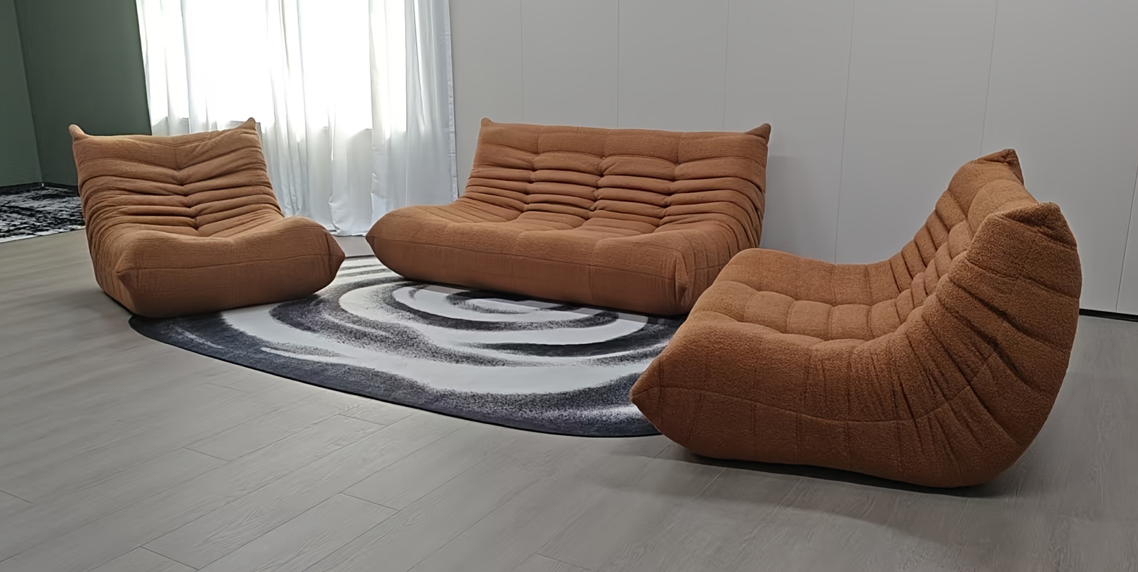 Bean Bag Chair, Family Corner Chair, Sofa, Fireplace Chair, Lazy Sofa, Compressed Sponge Sofa, Floor Single Leisure Chair, Sofa Bed, Suitable For Various Occasions In Hall, Office, Bedroom, Apartment