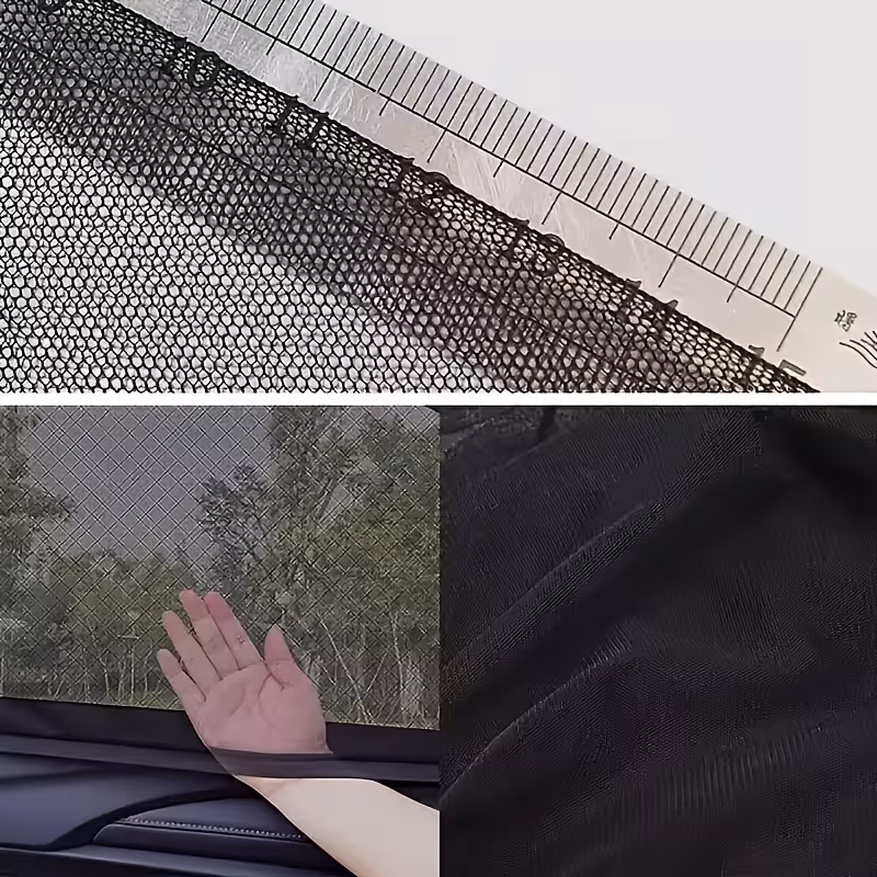2 4 car window shades and mosquito net curtains foldable all weather black privacy uv protection and insect screen for cars trucks suvs use Product details 5