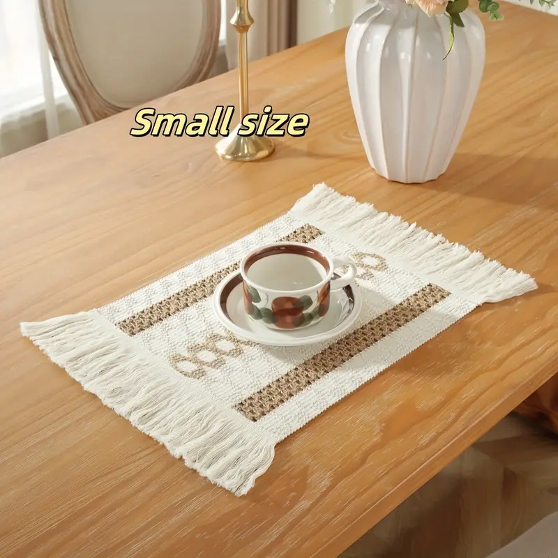 1pc linen blend vintage woven lace table runner tablecloth - Temu Bahrain 1pc linen blend vintage woven lace table runner tablecloth - Temu Bahrain