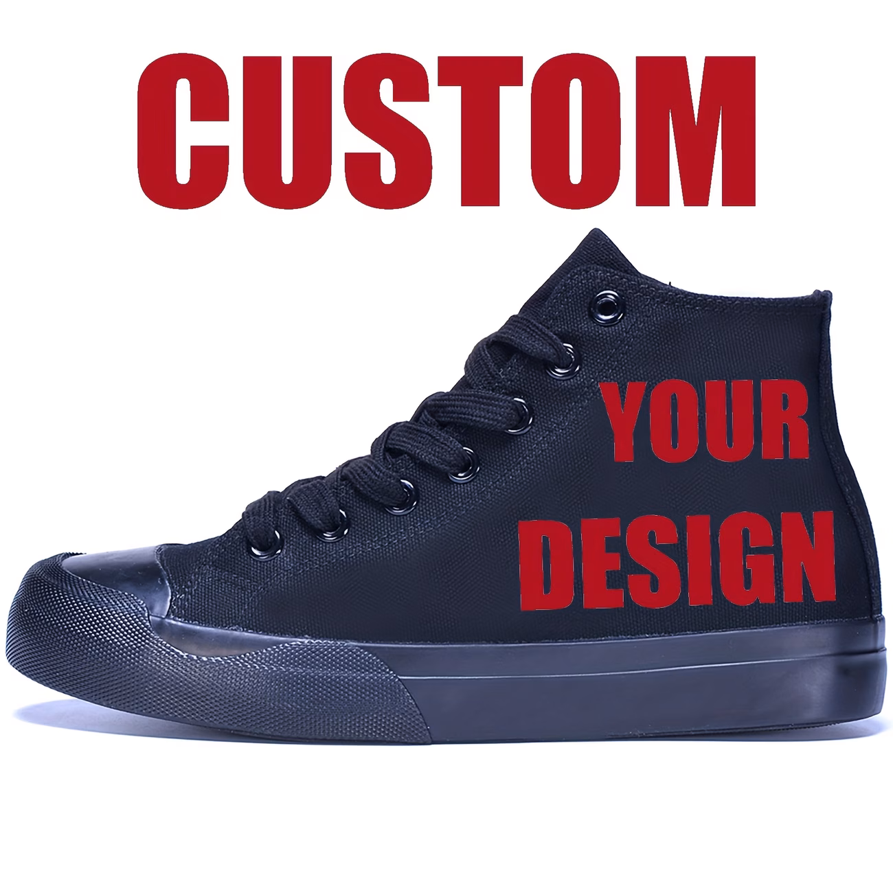 Custom Photo Image Text Name White Low-Top/White High-Top/Black...