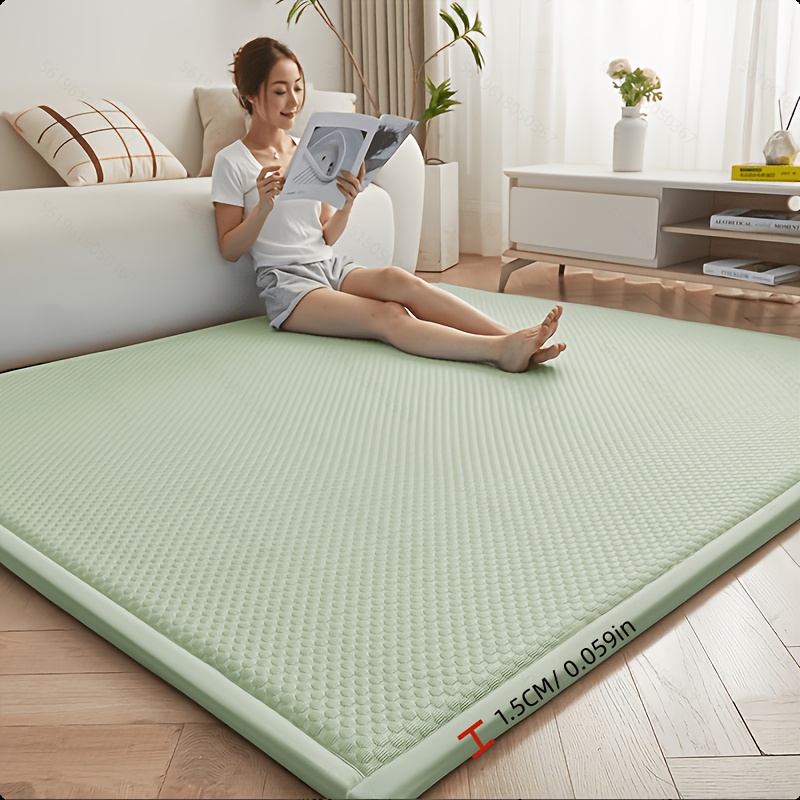 a summer mattress outdoor camping futon mat floor mat breathable and   easy to fold suitable for use in living rooms bedrooms and outdoor camping thickness 1 2cm 0 47in