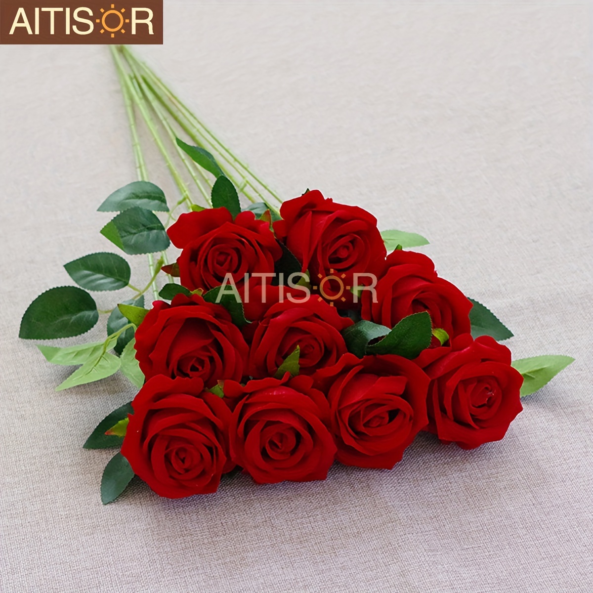 

6pcs Artificial Rose Flowers, Lifelike Long Stem Flowers For Wedding Anniversary Valentine's Day Summer Decoration Party Decor