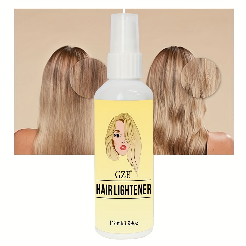 

118ml Hair Lightener Spray For Blonde To Medium Brown Hair Types, Hair Lightener For Hair Care