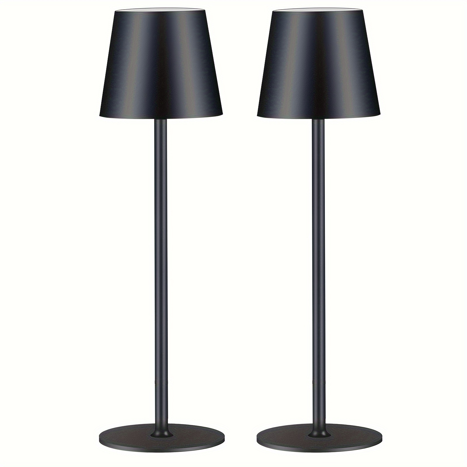 Image of 2/4 Pack Cordless Table Lamp Led Desk Lamp, 4000mah Rechargeable Touch Night Light Ipx7 Wireless For/restaurant/bedroom/outdoor