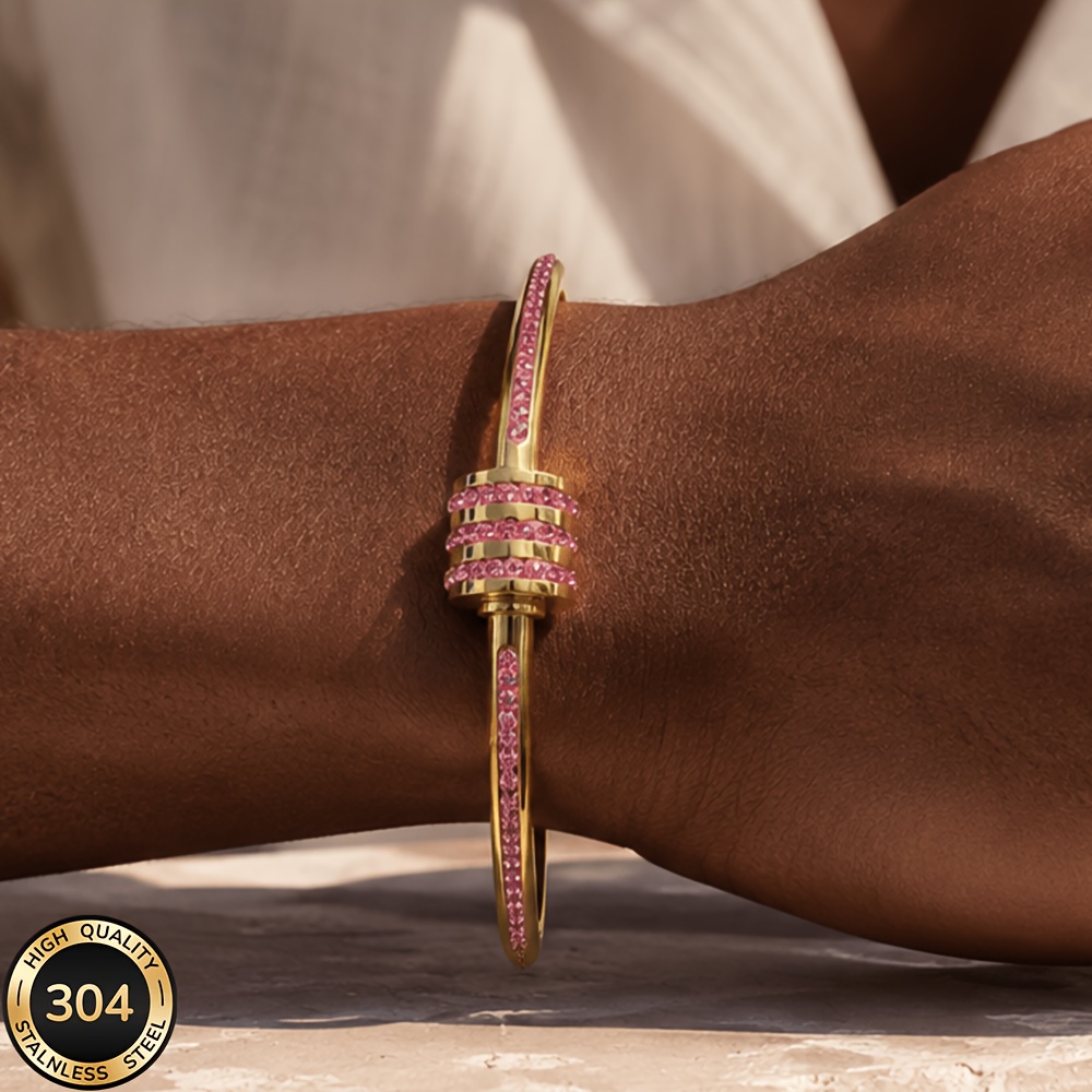 18K Golden Plated Minimalist Single Bangle, Unisex