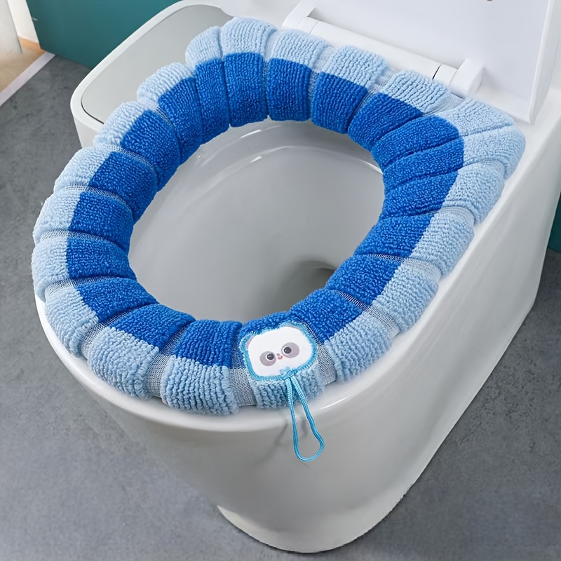 TEMU Coussin d'épaisseur supplémentaire pour abaisseoir de toilette toutes saisons. Coussin d'abaisseoir de toilette lavable, doux et confortable