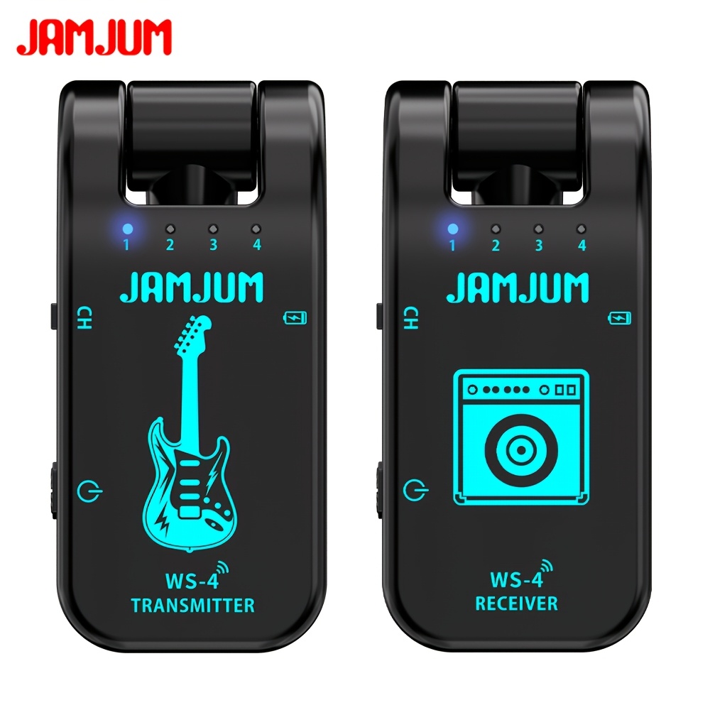 Guitar Wireless Transmitter And Receiver Wireless Guitar .4g Wireless Guitar Transmitter Receiver For Electric Guitar And Other Electric Musical Instrument