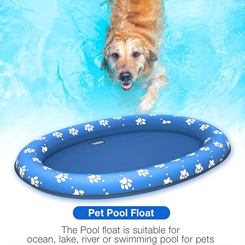 pvc dog pool float prints foldable pet swim mat Temu