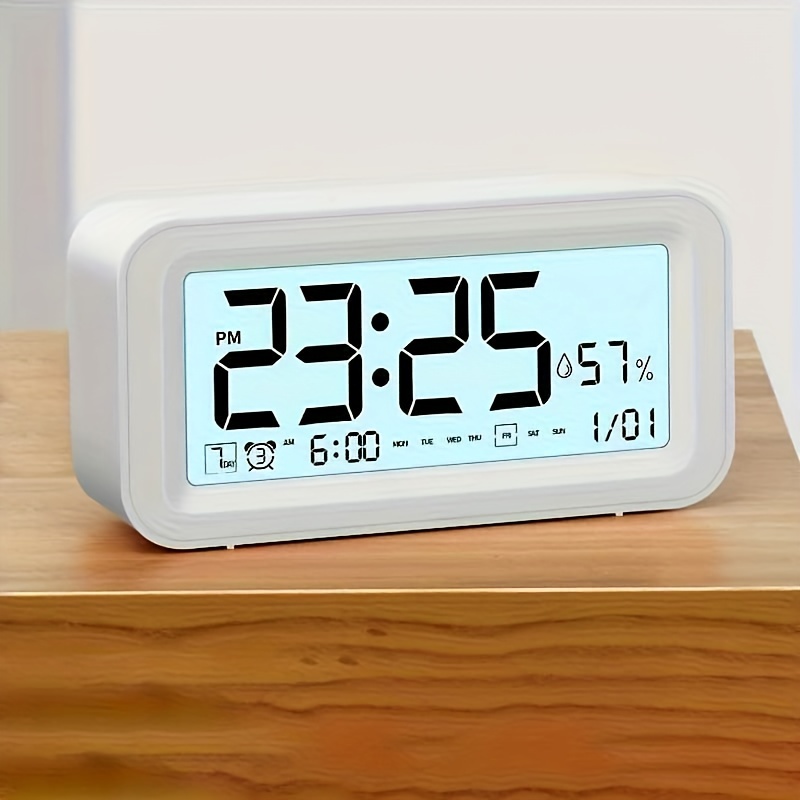 Reloj despertador digital de 3 pulgadas con luces LED, reloj de mesa  amarillo para niños, adolescentes, adultos, decoración de hogar y oficina