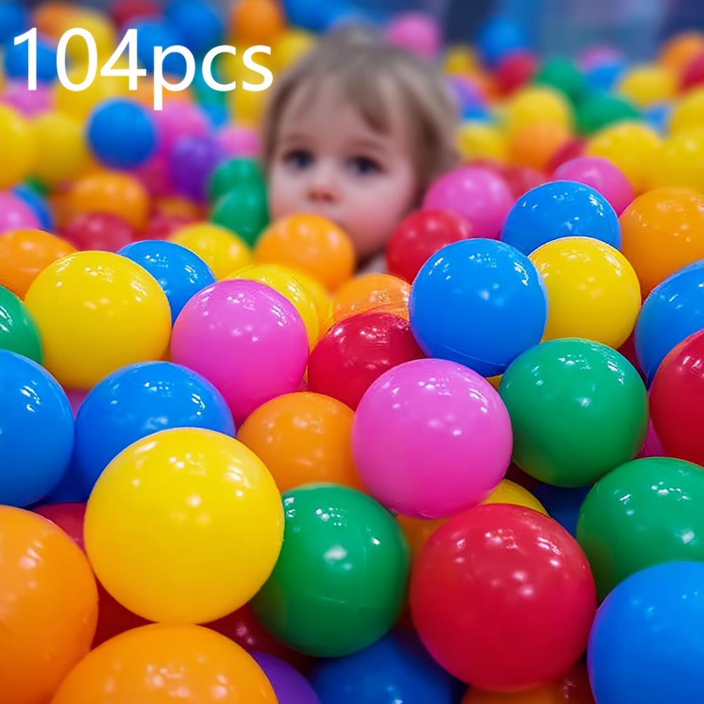 Image of Wholesale 650pcs/104pcs, Soft Balls For : Assorted Bright Colors, Odorless & Durable - Ideal For Toddler Pools, Indoor Activity Fences, Preschool & Daycare Playtime, Toys For Boys And Girls And Pet