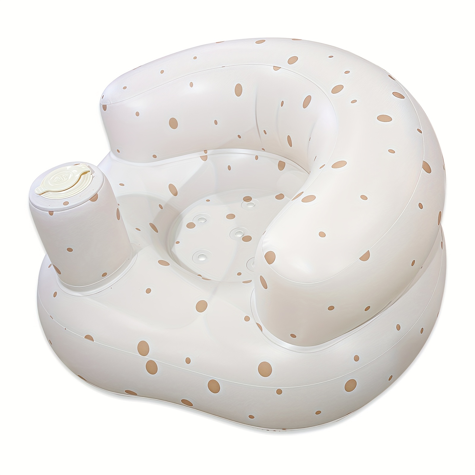 TEMU 1pc New Style Inflatable Baby Bouncer, Portable With Built-in Air Pump Inflation Type Baby Chair, Suitable For 3 Months And Above Infants For