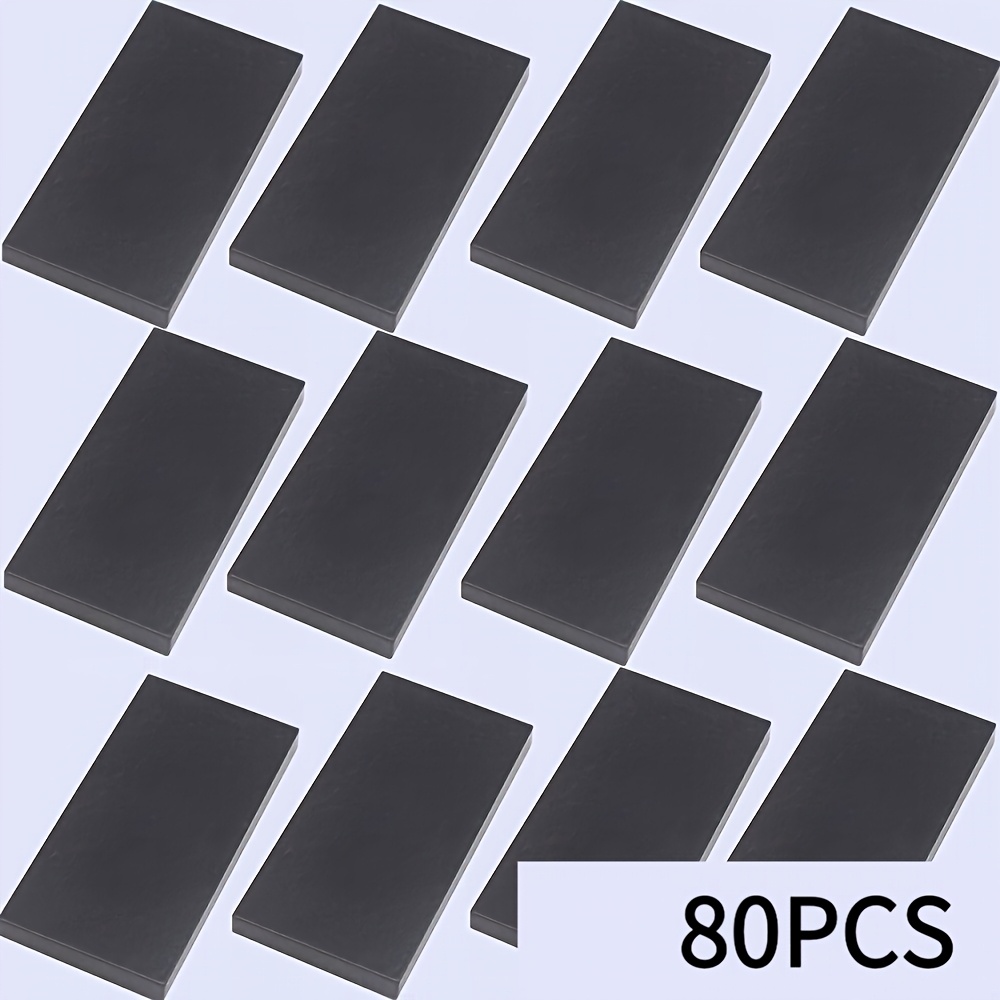 80pcs 2x4 Low Wall Flat Blocks for MOC Building 87079