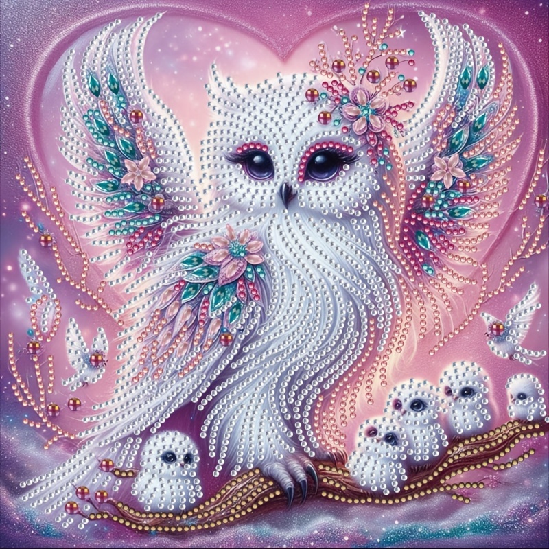 

Owl 5d Diy Diamond Painting Kit - , Handicraft Set, For Decoration, Christmas Holiday Decoration