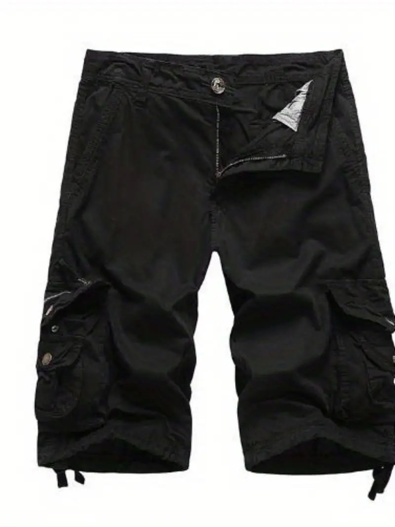 *'s Cargo Shorts Waist Relaxed Fit Knee-Length with Multiple Utility Pockets, Durable Fabric Machine Washable Casual Beach Ou