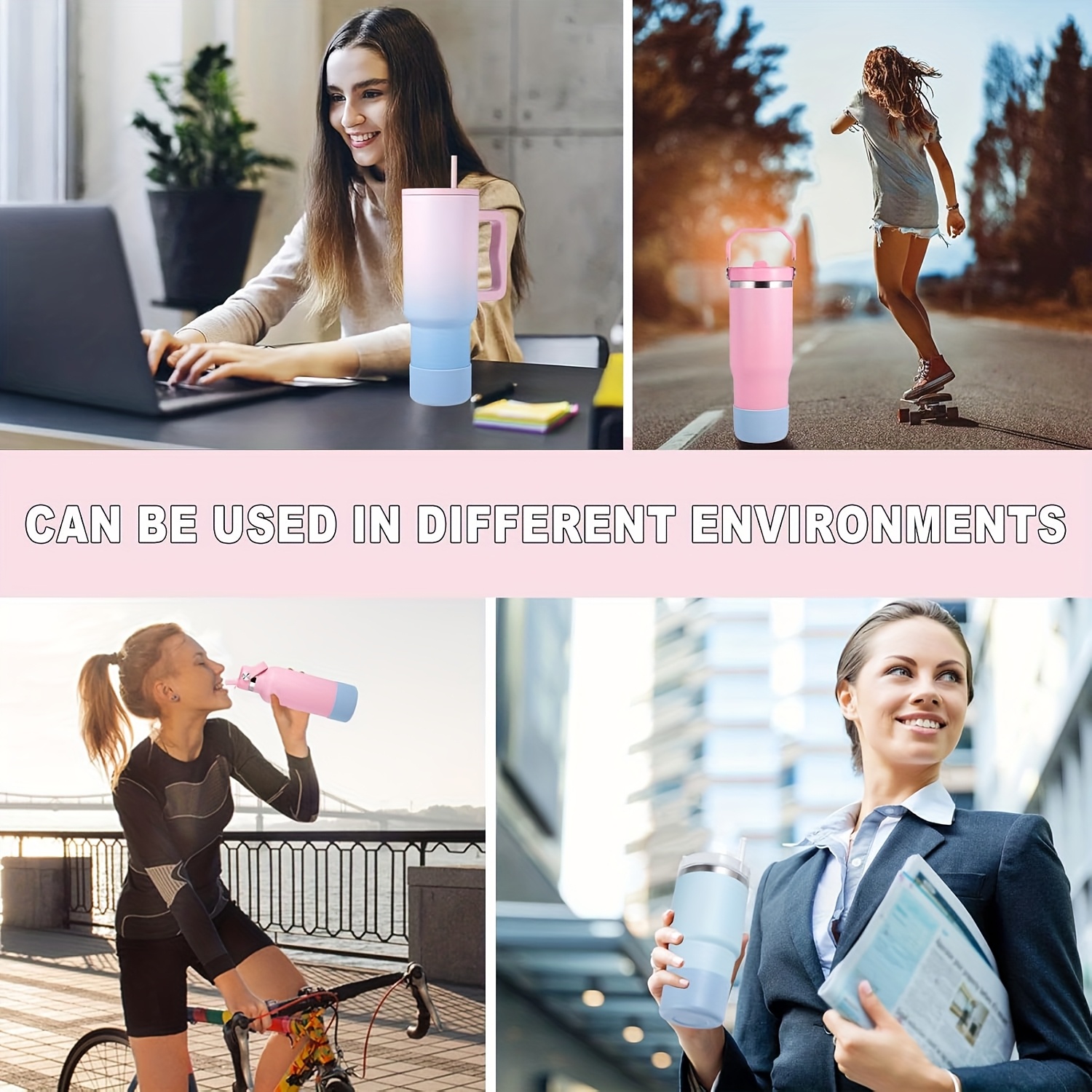 3 piezas de accesorios para tazas   para tumbler de 40oz y 30oz,   de     de 10mm, topper de     y   de silicona para taza, cadena de    ,   para  ,  , actividades al aire libre, regalo de navidad, decoración de térmico de viaje Detalles del producto 5