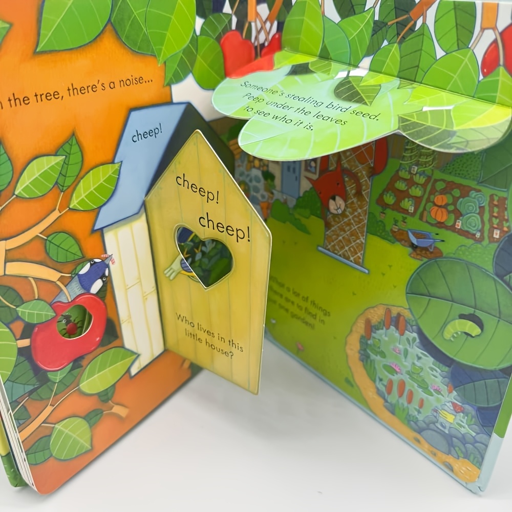 Compact Durable "Garden" Cardboard Book for Early Readers