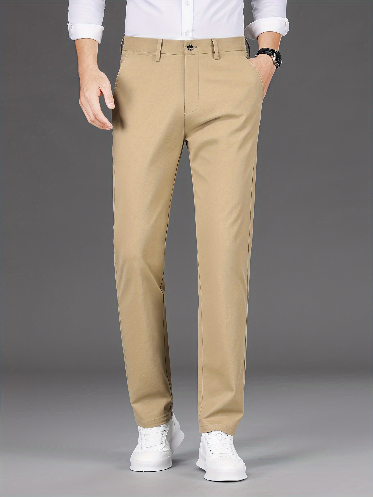 Cotton-blend pants