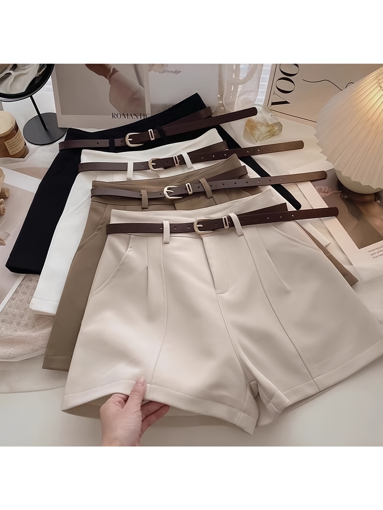 sachin and babi light blue dress CLUB HIGH WAISTED PLEATHER SHORTS – AKIRA main image 0