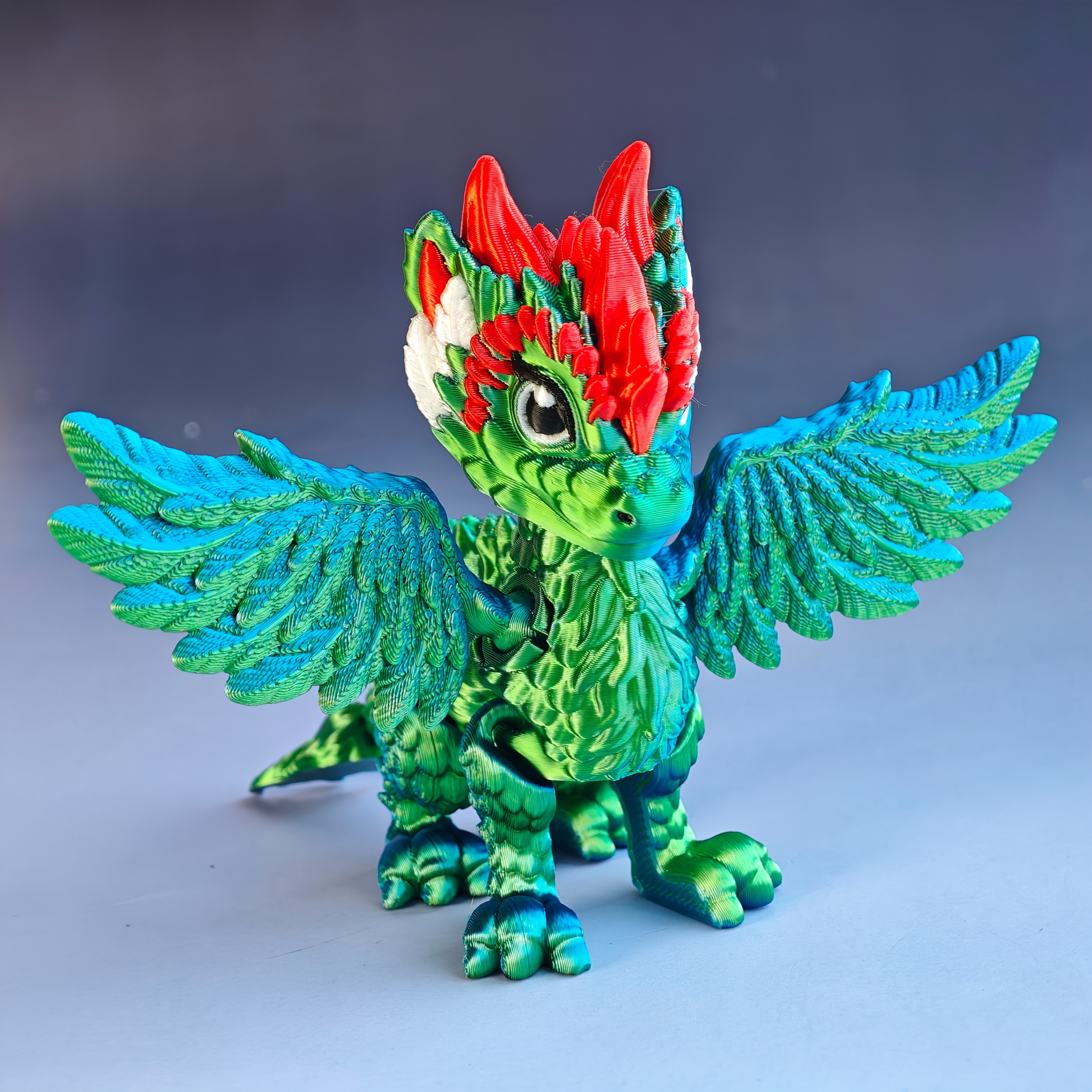 A Colorful Gradient Statue, Suitable For Home Decor And Ornamentation