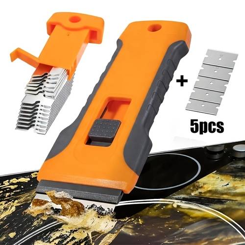 stain remover scraper tool with glass window glass scraper extendable retractable scraper for removing paint stickers labels from windows car glass hard