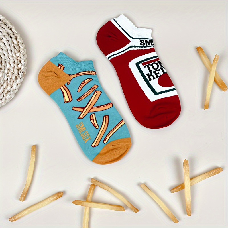 [japanese Korean Style] 1 Pair Ab Style Tomato Pattern Individual Trendy Short Socks