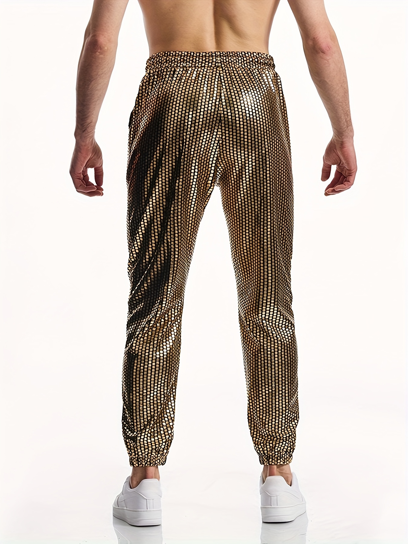 pantalons décontractés hommes détail à paillettes Temu Belgium