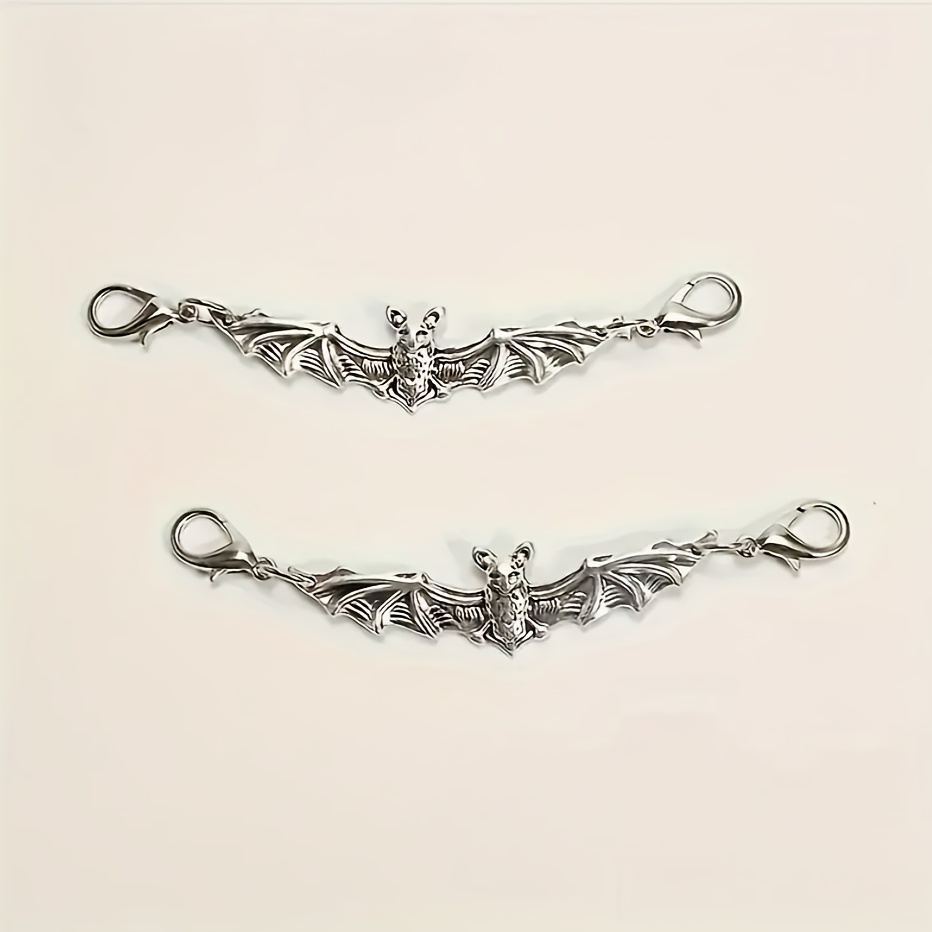 TEMU 2 pièces Boucles de Chaussures de Chauve-Souris, Décorations de Chaussures pour Halloween, Accessoires DIY, Idéal pour Cadeaux d'Anniversaire,