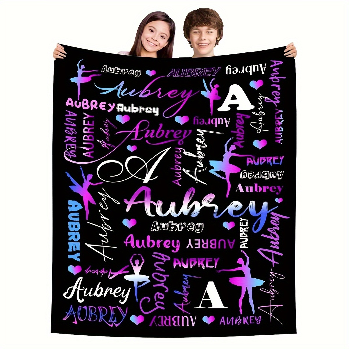 

1pc Personalized Blanket, , , Multipurpose Tear & Bedding, For