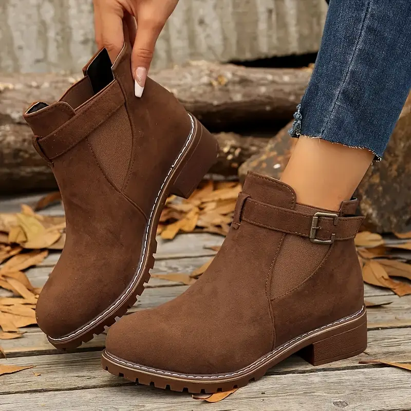 comfortable dress boots women's Soft Leather Short 37 / Black Wavsuf Womens Dress Shoes Wide Width Short Ankle Casual Boots For Comfortable Dress
