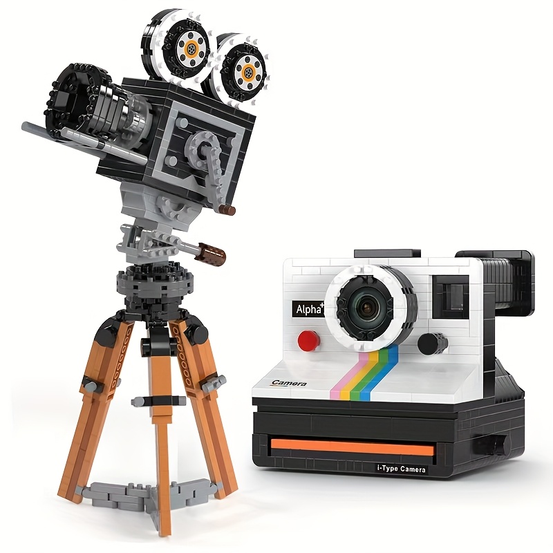 Microbead Camera Building Set - Retro Camera Shaped Toy