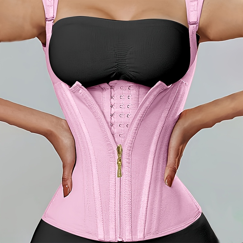 Produktbild von Latex Top YERKOAD Damen Shapewear Bodysuit Latex Taille Trainer Ganzkörper Shaper Corsage Leder