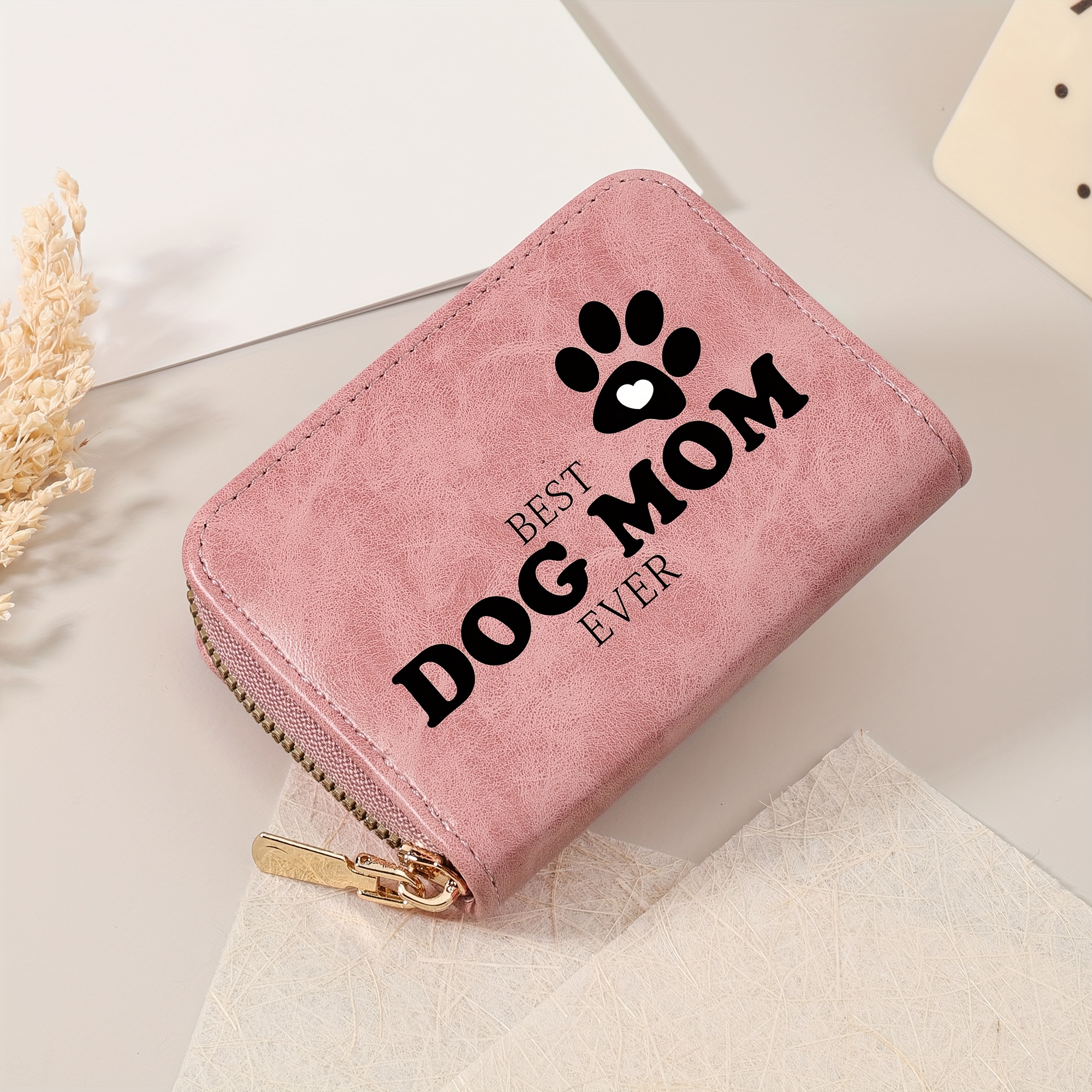 Image of New Simple And Cute Capture Letter Printed Credit Card Storage To Carry Multi Slot Zipper, Multi Card Credit Card Slot, Multi Purpose Women's Wallet Card Bag