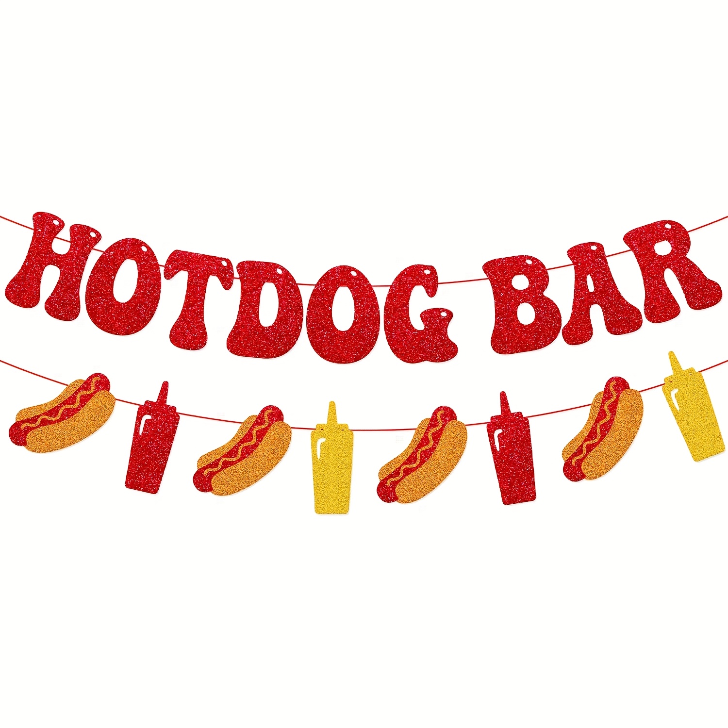 Banner For Hotdog Bar - Supplies For ' Birthday Party Featuring Sausage Decorations