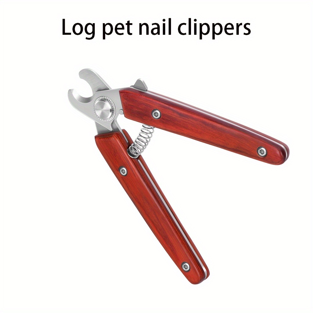 Image of New High-end Pet Nail Clippers Log Handle Pet Shop Special Cut Big Dog Nail Clippers, Without Battery