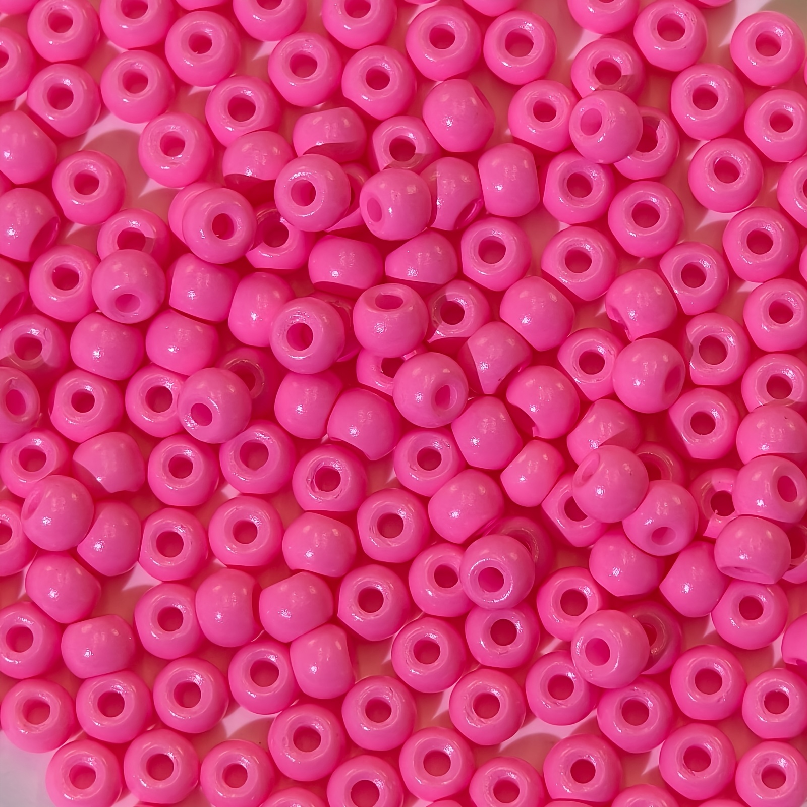 25G Solid Color Enamel Glass Round Beads, 4Mm