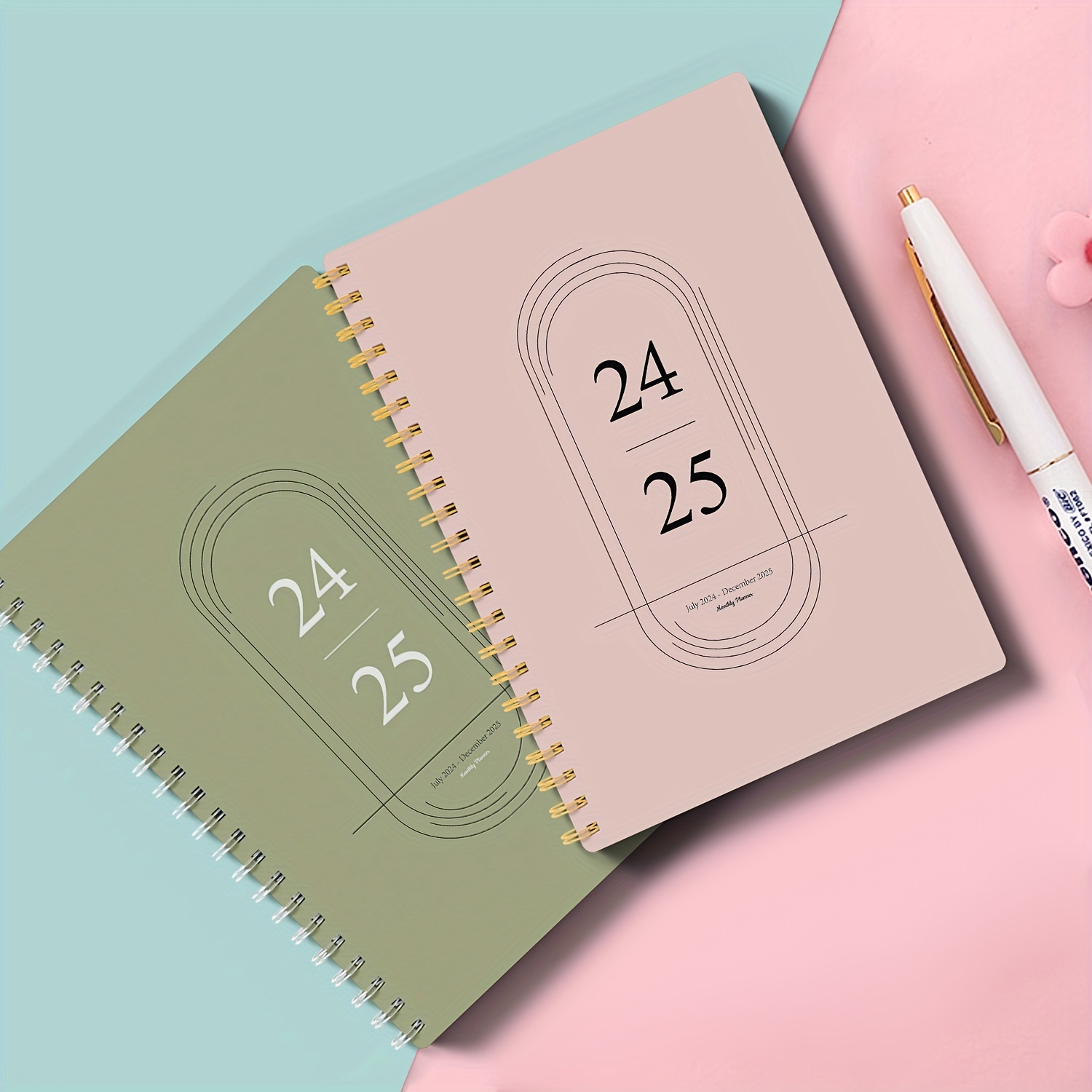 

Trees 1pc 2024-2025 Monthly Notebook, Simple Calendar Plannner With Goals To Do List, Easily Orgainzes Your Task To Boost Prodcutivity, 7.28*9.45n, 56 Sheets