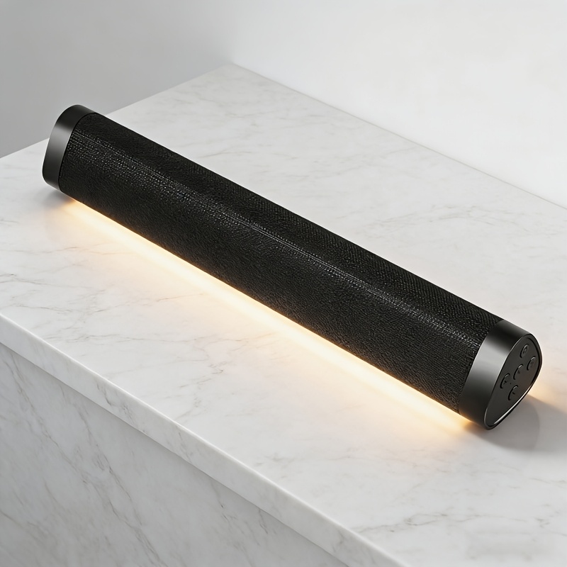Powerful Long Soundbar Speaker with Deep Bass, Suitable for Outdoor And Home Use, Featuring Dual Speakers for Desktop