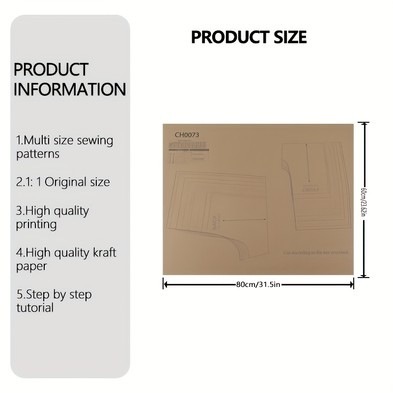 TEMU Sewing Patterns For Summer Shorts In Size 6m-10y, Featuring 1:1 Scale Designs, Ideal For Beginners, Clothing , And Perfect Templates For