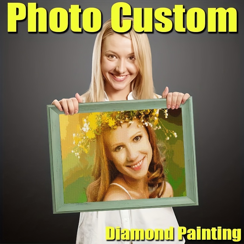 

[customized] 5d Diy Diamond Art Photo Customize Your Own Picture, Custom Diamond Art Painting Kit, Adult Diamond Art Painting Home Wall Decor, Gift For Friends