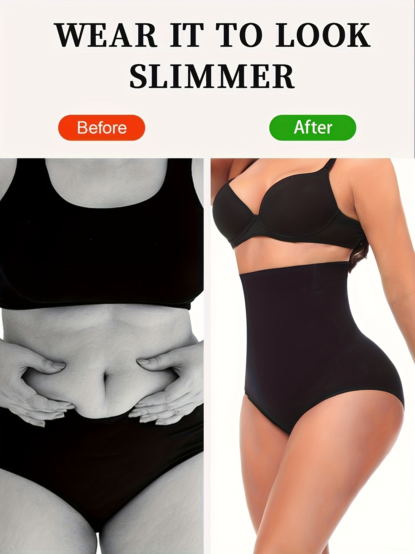 tummy control shapewear for women high wasited body shaper underwear for dress seamless control panties girdle details 4