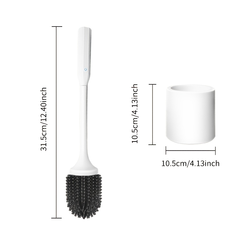 smart electric toilet brush set with long handle usb rechargeable no dead corner cleaning   start for bathroom home toilet cleaning bathroom brush set details 3