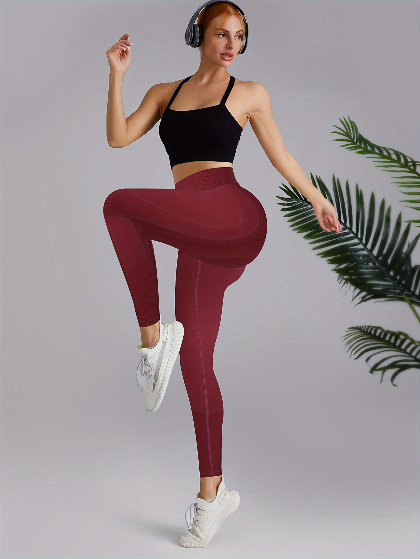 Leggings Deportivos Transpirables Levantamiento Cadera Sin - Temu