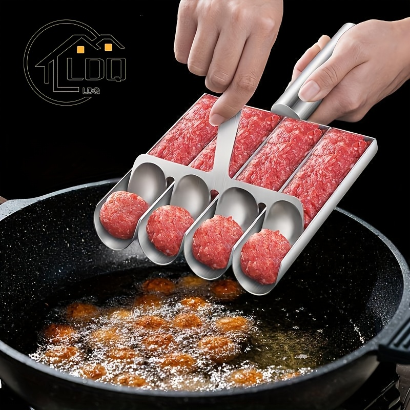 

Ldq Stainless Steel Meatball & Falafel Maker Set - , Multifunctional Kitchen Tool For Perfectly Shaped Meatballs, Dough & Rice Balls