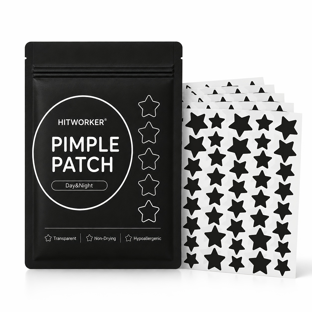 Image of 200pcs Pimple Cover Patches, Clear-look Hydrocolloid Beauty Patches For Day And Night Use, Easy Spot Cover