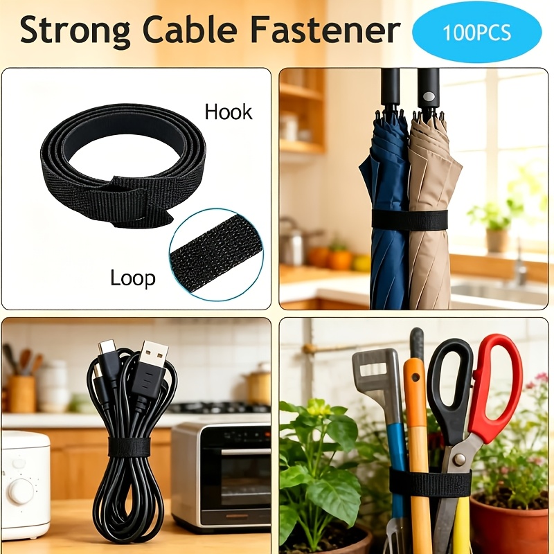 1.2cm X 25.0meter Double-Sided Strips with Cable Ties